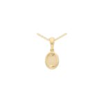 Opal Pendant Necklace Set in Yellow Gold