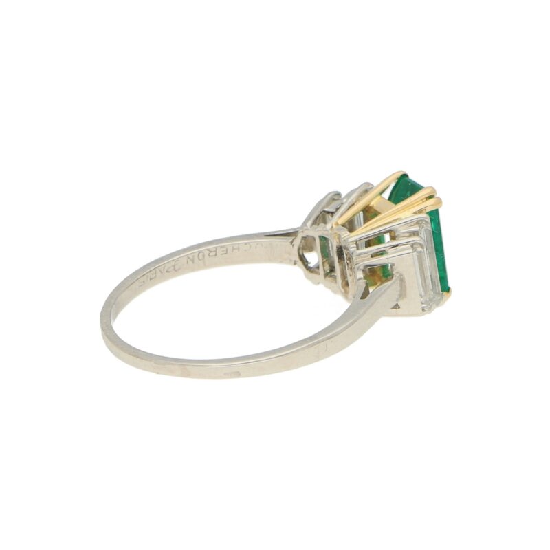 Boucheron Emerald and Diamond Ring