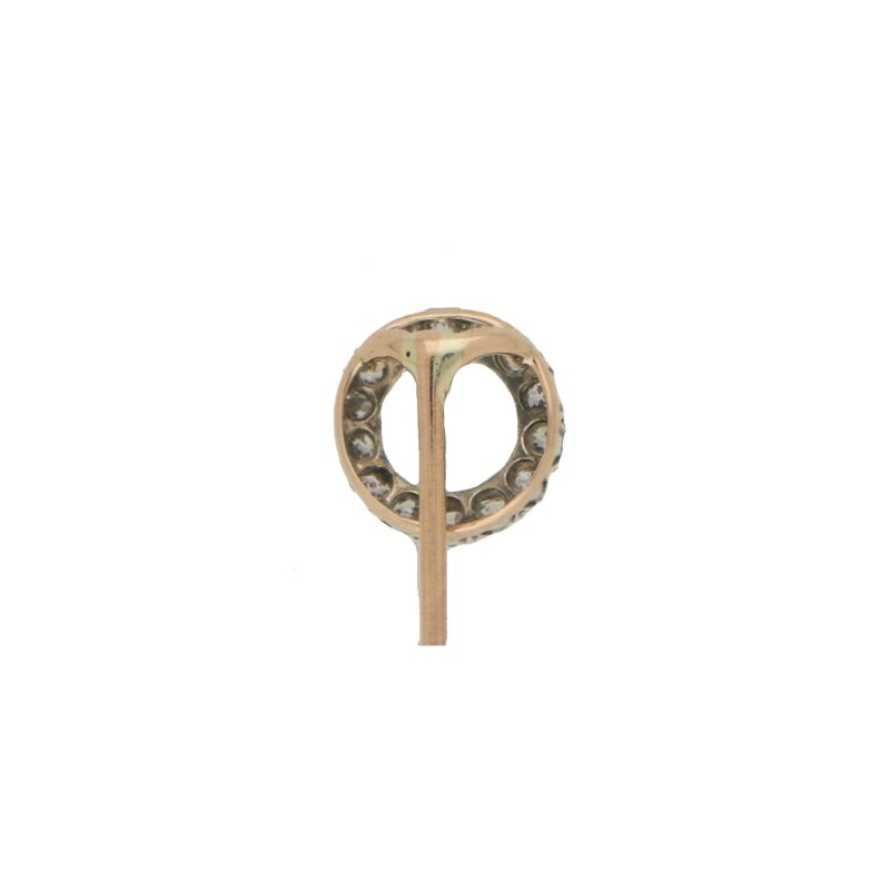 Victorian Diamond Circle Stick Pin