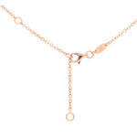 Contemporay Articulated Diamond Feather Necklace in Rose Gold