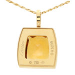 Vintage Cartier La Dona Citrine and Diamond Pendant