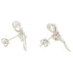 Diamond Bow Stud Earrings