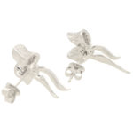 Diamond Bow Stud Earrings