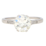 Art Deco 1.85 Old European Cut Diamond Solitaire