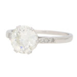 Art Deco 1.85 Old European Cut Diamond Solitaire