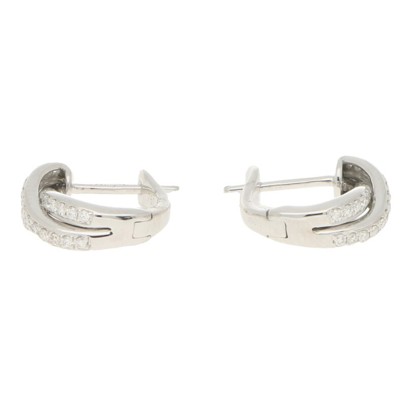 Diamond Trinity Huggy Hoop Earrings