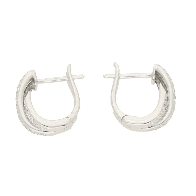 Diamond Trinity Huggy Hoop Earrings