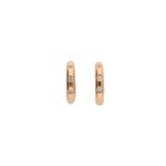 Diamond Hoop Earrings in Rose Gold