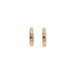 Diamond Hoop Earrings in Rose Gold