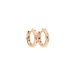 Diamond Hoop Earrings in Rose Gold