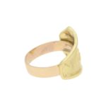 Etruscan Diamond Band Ring in Yellow Gold