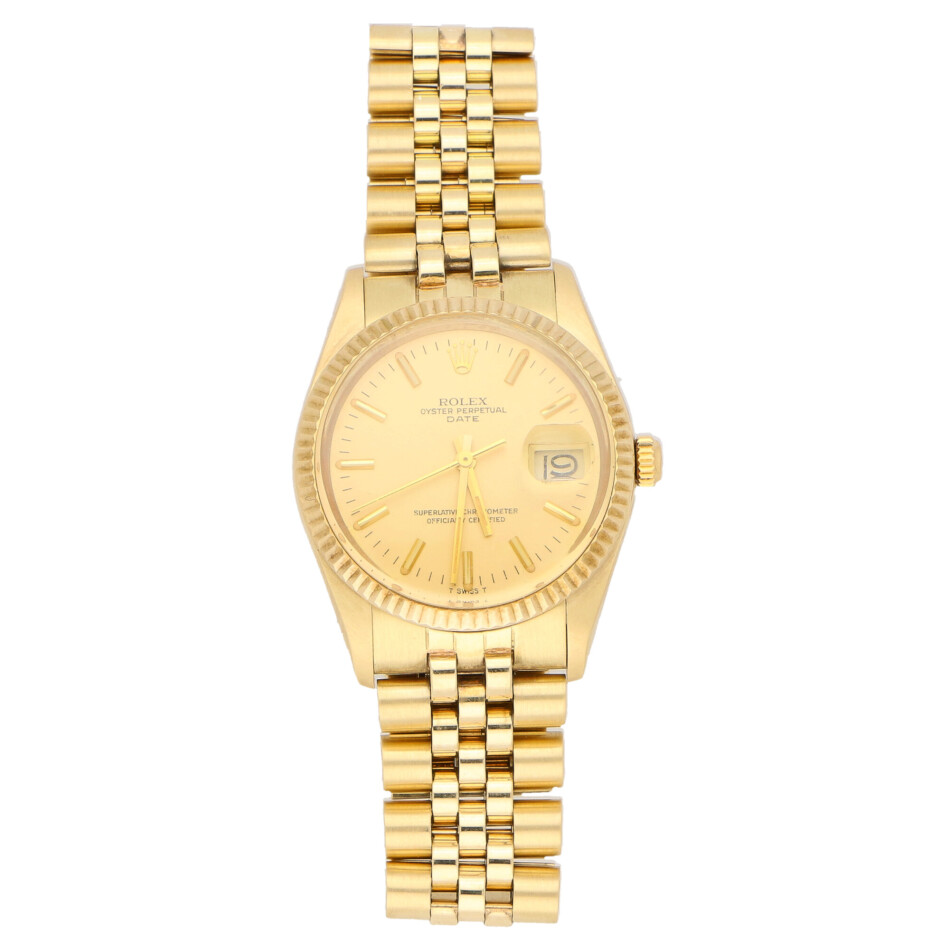 Vintage 14 carat gold Rolex Date wrist watch