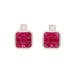 Ruby and Diamond earrings