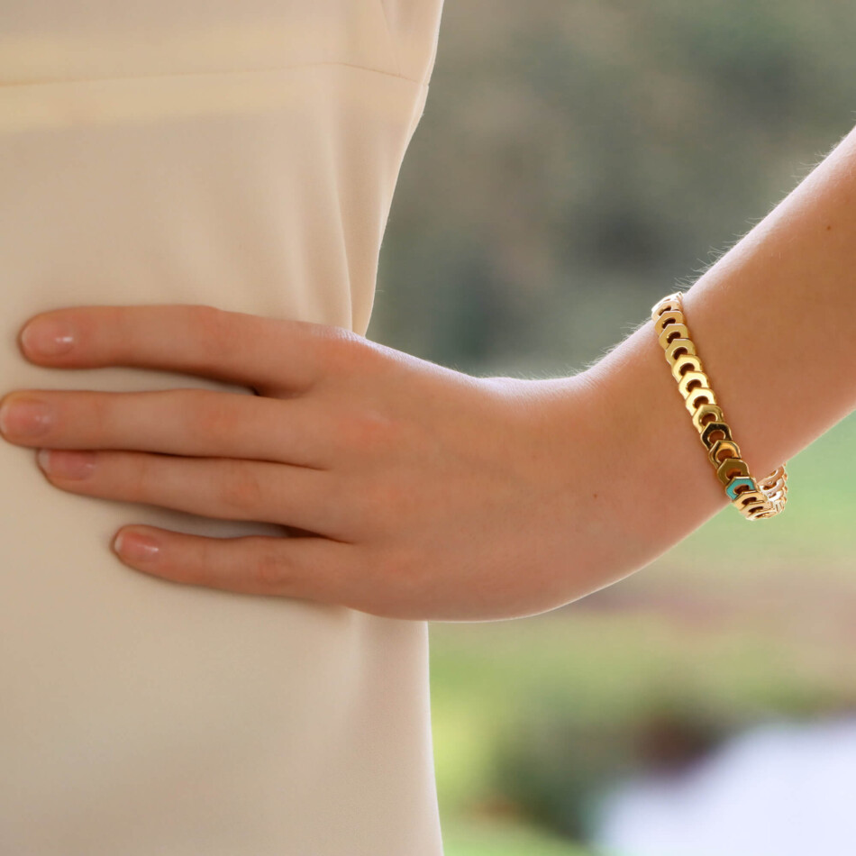 Vintage Cartier 'C de Cartier' Link Bracelet