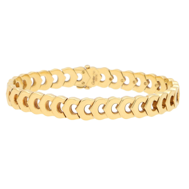 Vintage Cartier 'C de Cartier' Link Bracelet at Susannah Lovis Jewellers