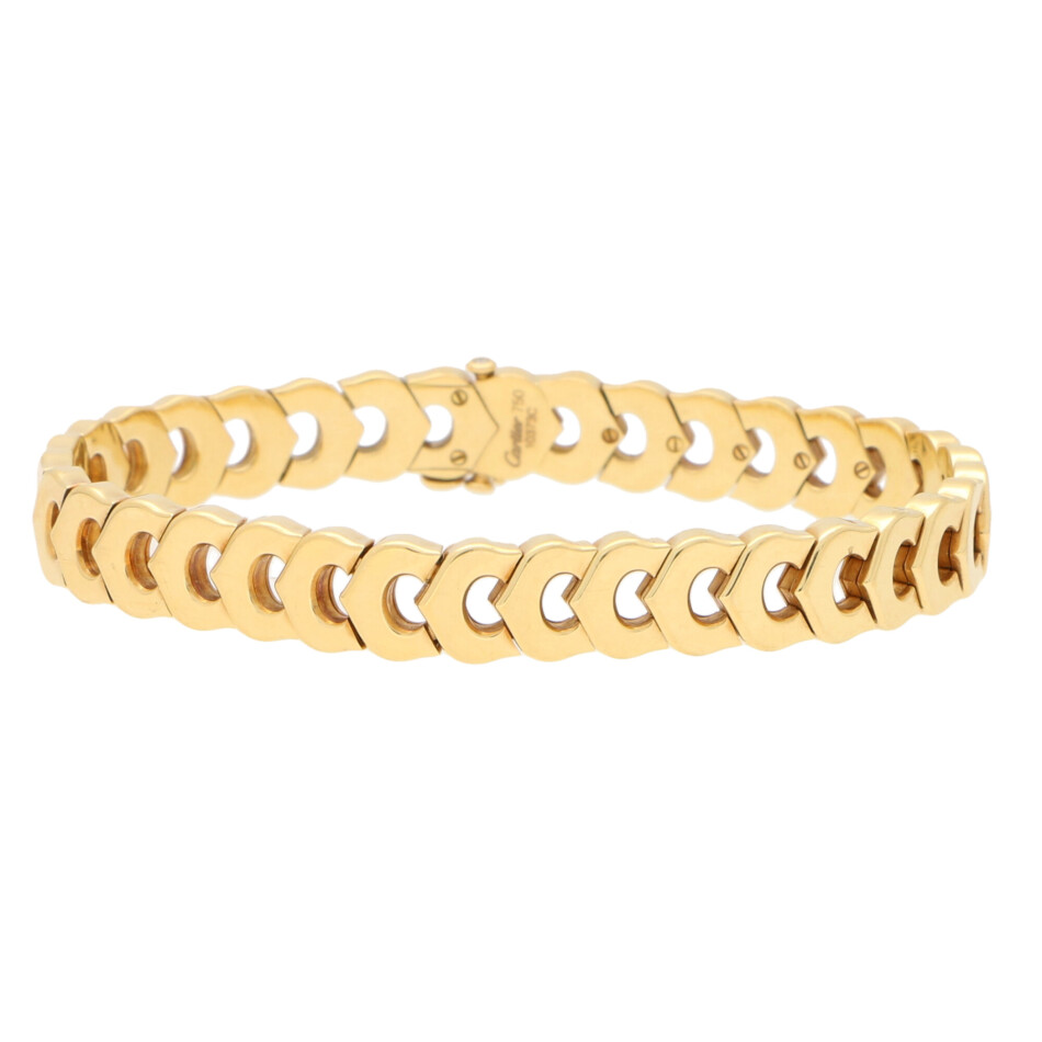 Vintage Cartier 'C de Cartier' Link Bracelet