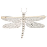 Diamond and Ruby Dragonfly Brooch