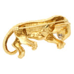 Tiffany & Co. Emerald and Diamond Tiger brooch in Yellow Gold