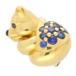 Boucheron Sapphire Teddy Bear Brooch