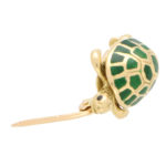 Boucheron Green Enamel Turtle Brooch