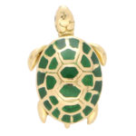 Boucheron Green Enamel Turtle Brooch