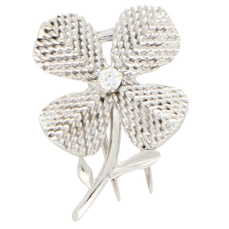 Chaumet Paris Diamond Flower Brooch