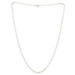 Diamond Riviere Necklace Set in 18k White Gold