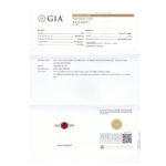 GIA Certified, Tiffany & Co. Burmese Ruby and Diamond Ring