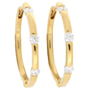 Diamond Hoop Earrings