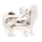 Sapphire and Diamond Papillon Dog Pin Brooch