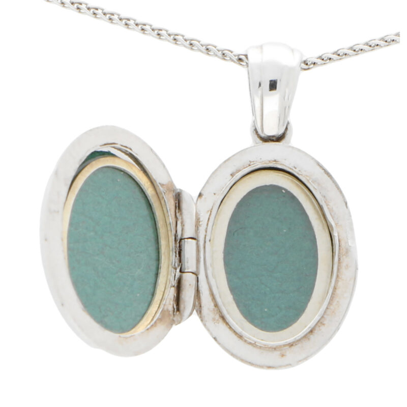 White Gold Locket