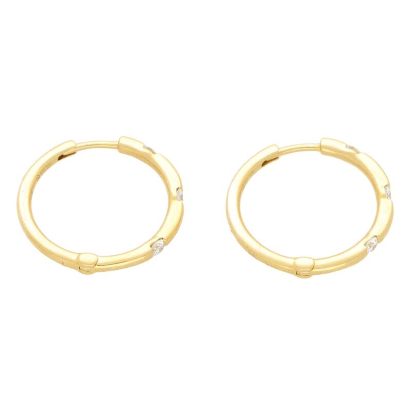 Diamond Hoop Earrings