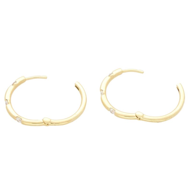 Diamond Hoop Earrings