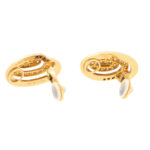 Bulgari Diamond Swirl Clip On Earrings