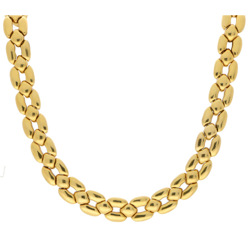 Vintage Cartier Chunky Honeycomb Link Necklace