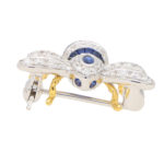 Sapphire and Diamond Bee Brooch