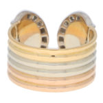 Vintage C de Cartier Diamond Trinity Band Ring