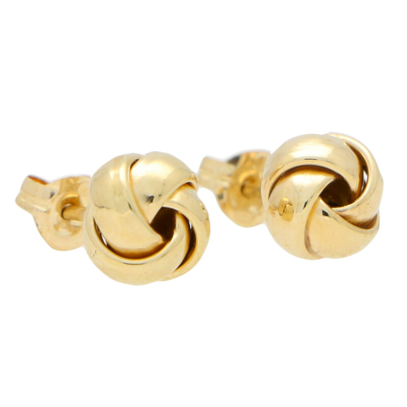 Woven Knot Stud Earrings