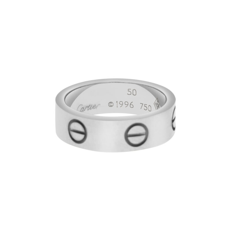 Cartier Love Ring in White Gold Size 51