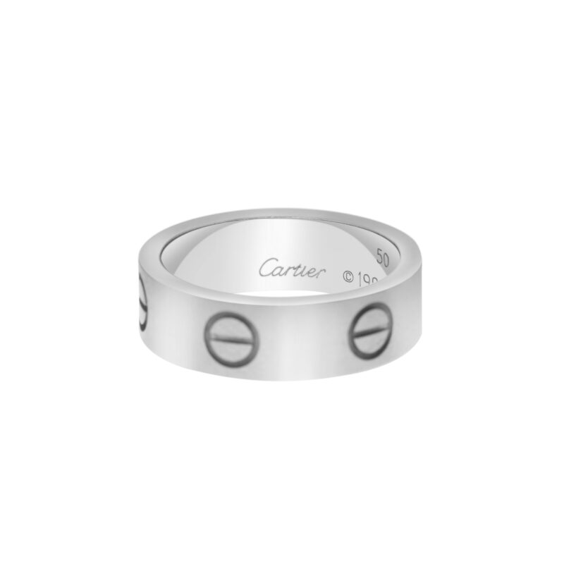 Cartier Love Ring in White Gold Size 51