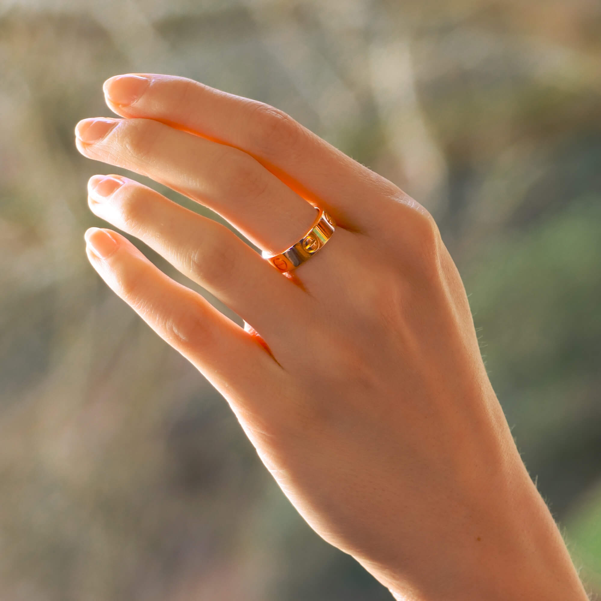 Cartier thick store gold ring