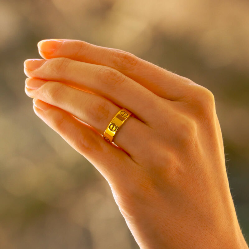 Vintage Cartier Love Ring in Yellow Gold Size 49