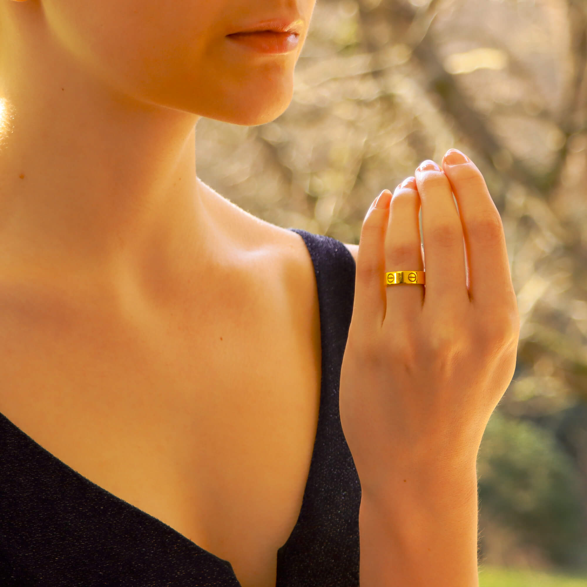 Cartier wide love ring cheap