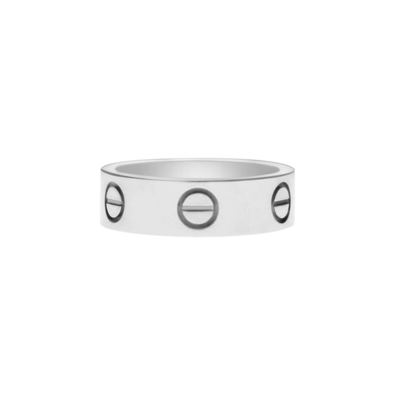 Cartier Love Ring in White Gold Size 52