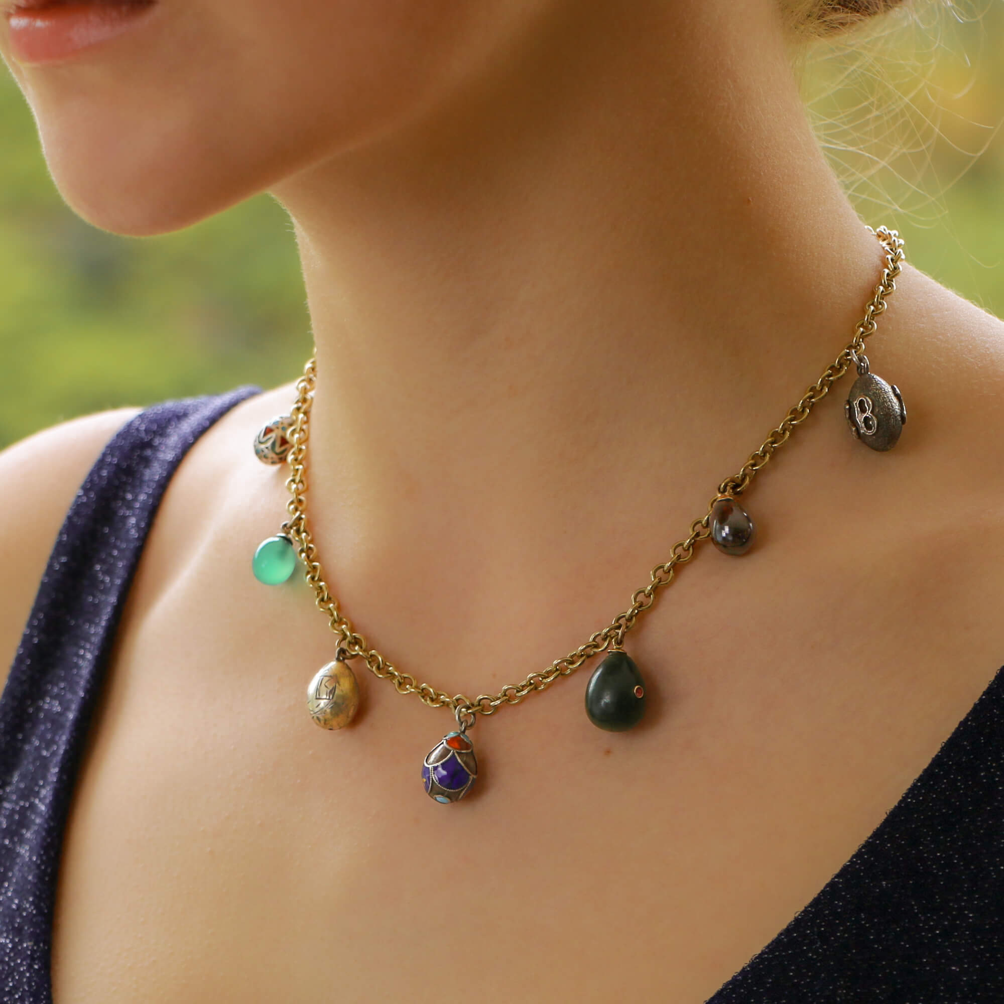 Russian gold necklace hot sale