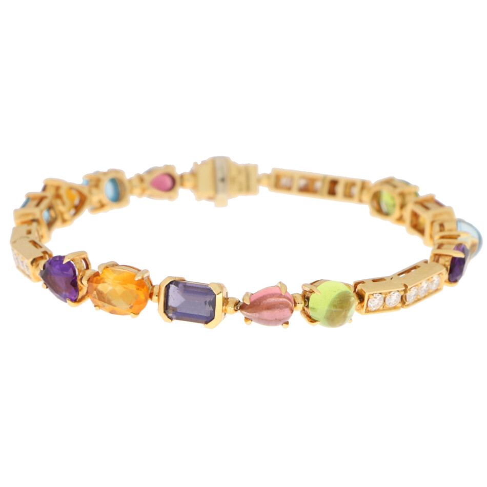 Vintage Bvlgari Allegra Multi-Gem Bracelet