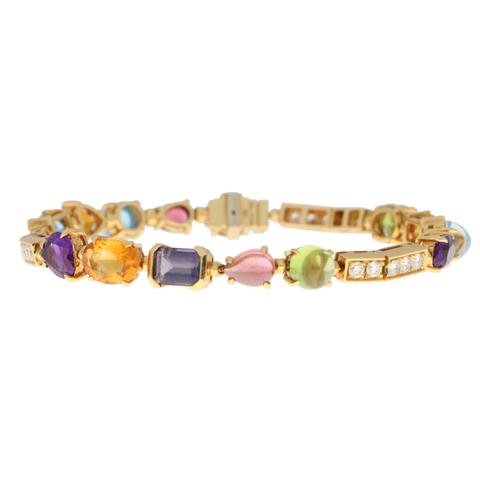 Vintage Bvlgari Allegra Multi-Gem Bracelet