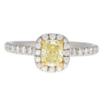 Vintage Tiffany & Co 'Soleste' Fancy Yellow Diamond Ring