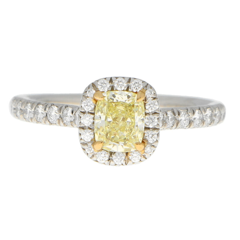 Vintage Tiffany & Co 'Soleste' Fancy Yellow Diamond Ring