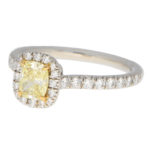 Vintage Tiffany & Co 'Soleste' Fancy Yellow Diamond Ring